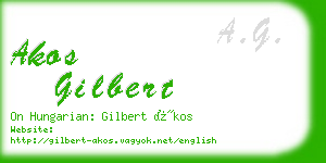 akos gilbert business card